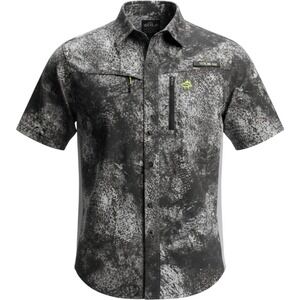 NWT‎ LOCO SKAILZ Men's Performance Fishing Short Sleeve GraybNet Back Shirt Sz S